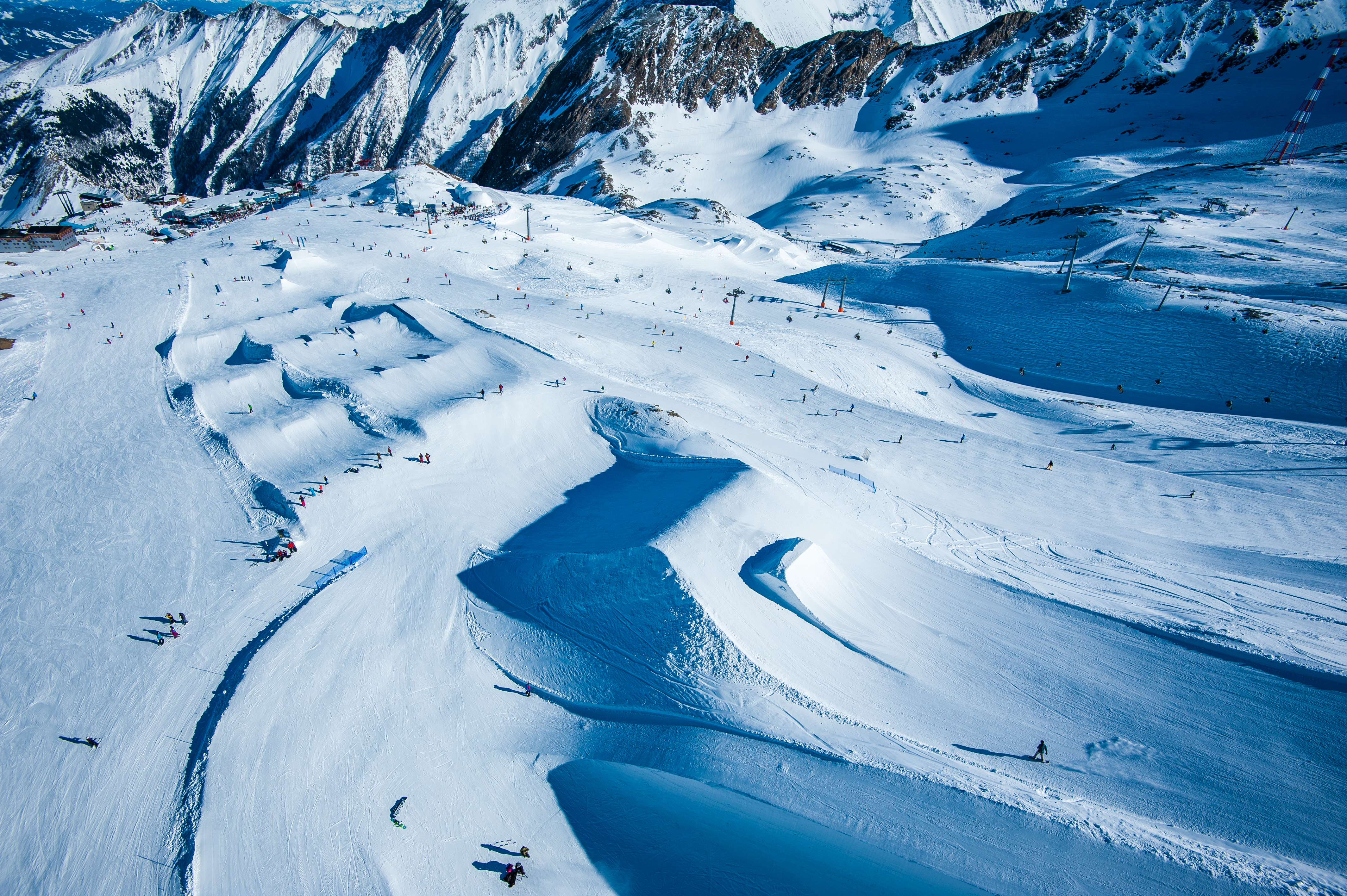 See ski. Ледник Капрун Австрия. Kitzsteinhorn трассы. Целль-ам-Зее трассы.